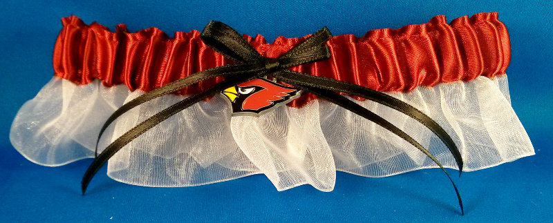 Arizona Cardinals Inspired Garter with Licensed Charm